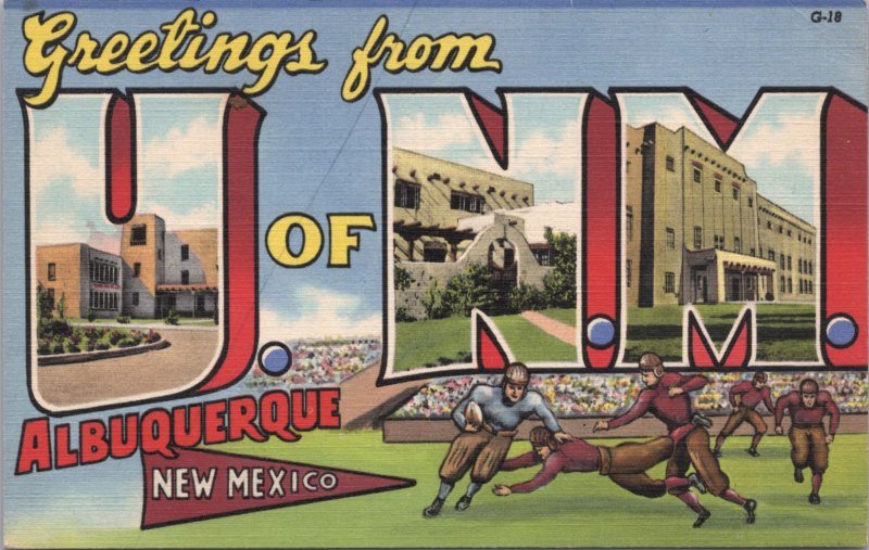 Greetings from University of New Mexico Albuquerque, NM 