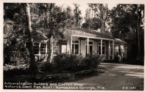 RPPC Real Photo Postcard - Coffee Shop  - Homosassa Springs - Florida