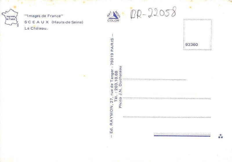 BR22058 Sceaux le chateau france