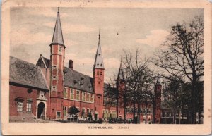 Netherlands Middelburg Abdij Vintage Postcard 09.17