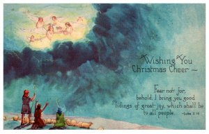 Christmas , Luke 2:10 , Angels in Sky, Shepherds