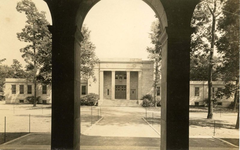 NY - Kings Point. U.S. Merchant Marine Academy, O'Hara Hall.   RPPC 