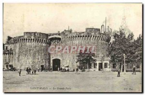 Old Postcard Saint Malo La Grande Porte