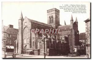 Old Postcard Vire L & # 39Eglise Notre Dame