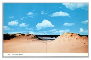 Sand Dunes Beach View Cape Cod Massachusetts MA UNP Chrome Postcard Y13