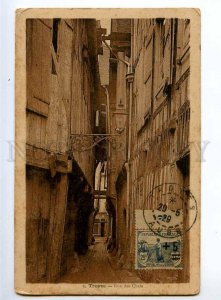 236295 FRANCE TROYES Rue des Chats Vintage postcard w/ stamp