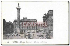 Postcard Old Roma Piazza Colonna
