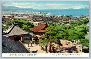 Shiga  Japan  Lake Biwa  Mii-dera Temple   Postcard  1914