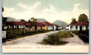 Cuba  Nueva Gerona Entrance  Isle of Pines   Postcard