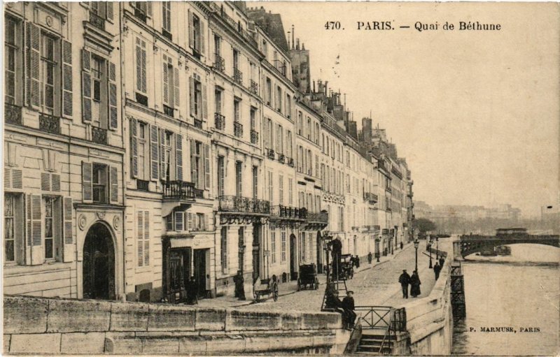 CPA PARIS 4e quai de Bethune. (464095)