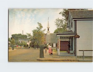 Postcard Mystic Seaport, Mystic, Connecticut, USA