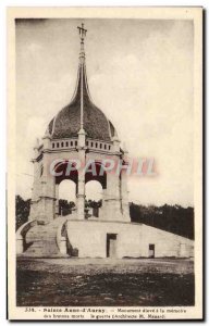 Old Postcard Holy Anne d & # 39Auray Monument to the memory of the dead Brito...