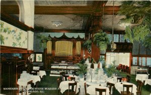 c1910 Postcard; Mandarin Inn Chinese Restaurant, Chicago IL Pipe Organ Unposted