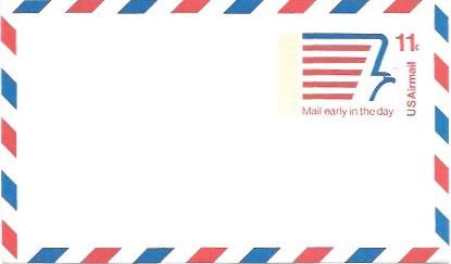 UXC14  Air Mail Postcard