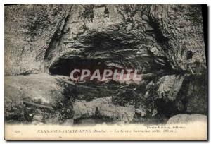 Old Postcard Nans sous Sainte Anne La Sarrazine cave