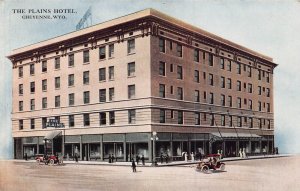 CHEYENNE WYOMING ~THE PLAINS HOTEL POSTCARD