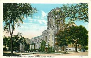 MI, Grand Rapids, Michigan, First Methodist Episcopal Church, Michigan Litho