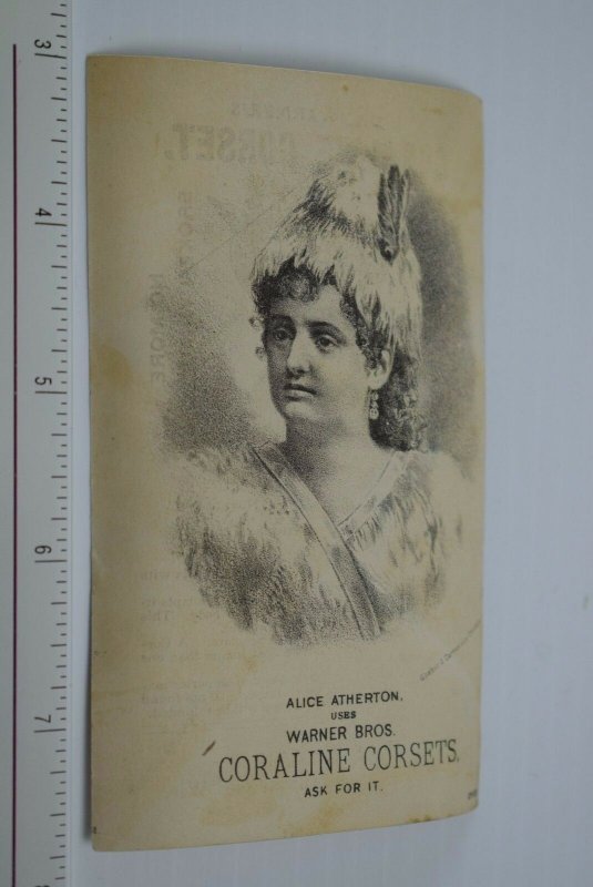 1880's Lot of 4 Warner Bros. Coraline Corsets Lovely Famous Actresses F60