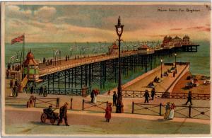 Transparency, Marine Palace Pier Brighton Hold to Light Vintage Postcard Q01