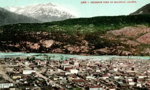 c. 1910 Birds Eye View Of Skagway Alaska Postcard P14