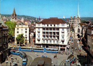 Trolleys At Savoy Hotel Baur En Ville Zurich Switzerland 1987