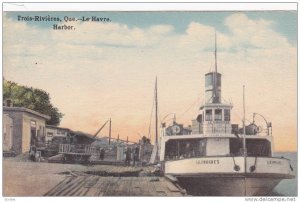 Harbor, Le Havre, Trois-Rivieres, Quebec, Canada, 1900-1910s