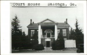 Dalonga or Dahlonega GA Court House Real Photo Postcard