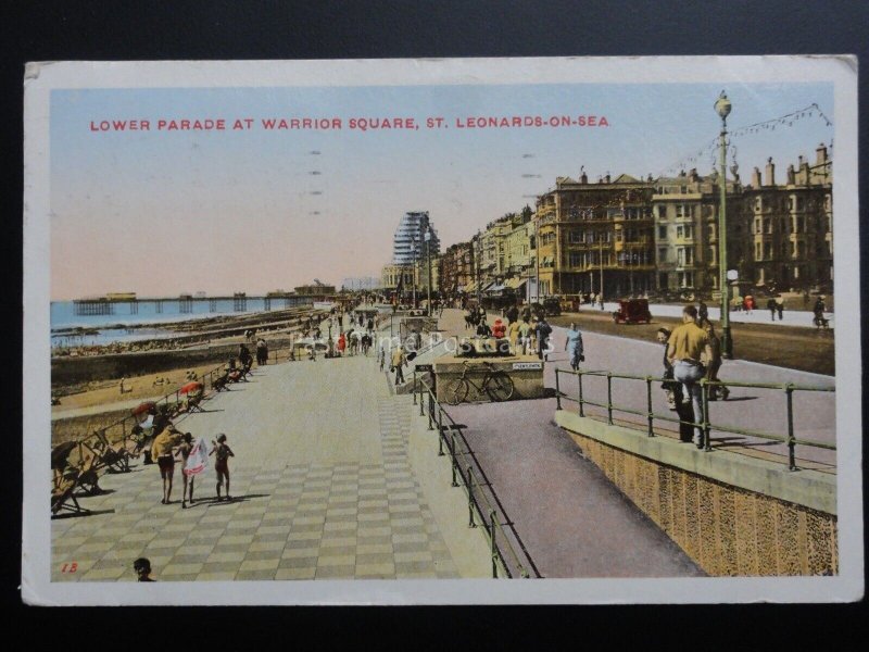 Sussex: St. Leonards on Sea - LOWER PARADE AT WARRIOR SQUARE c1949