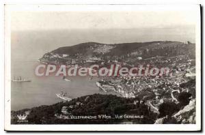 Old Postcard Villefranche-sur-mer view Gnrale