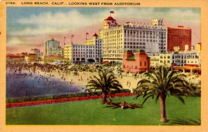 CA - Long Beach. Looking West from Auditorium