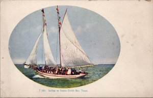 Sailing of Corpus Christi Bay Texas Postcard PC512