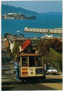 San Francisco Bay, Alcatraz & Cable Car from Fisherman`s 