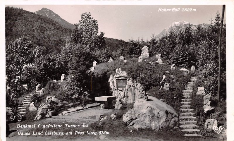 Denkmal f Gefallene Turner des Gaues Land Salzburg Austria Unused 