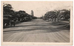 MERCEDES TEXAS 1920's CARS PARKED ON DIRT ROAD 1924 REAL PHOTO POSTCARD (4)