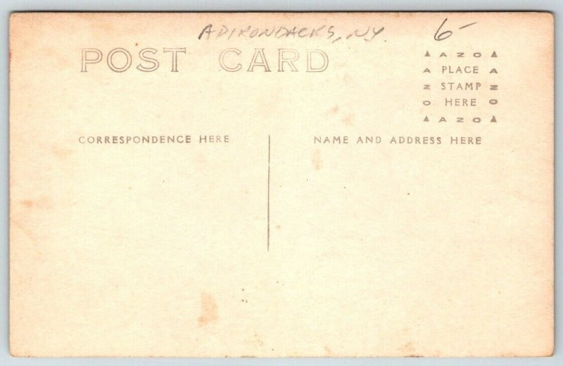 RPPC Adirondack  New York  House   Real Photo Postcard  c1910