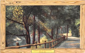 Philadelphia Pennsylvania 1908 Postcard Along The Wissahickon Wood Border