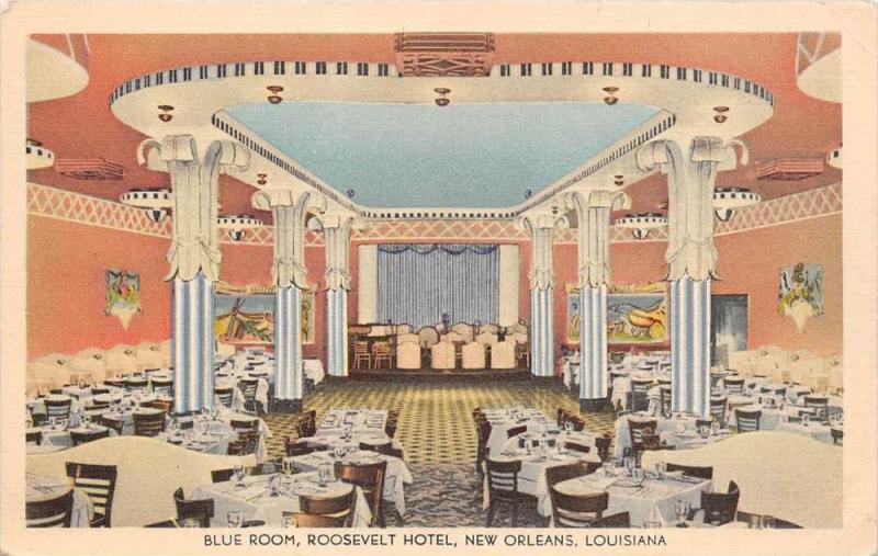 Louisiana  New Orleans   Roosevelt Hotel,  Dinning Room Blue Room