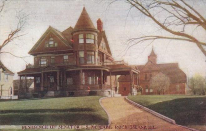 Illinois Rock Island Residence Of Senator L S McCabe 1909