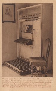 Orgel Kasten Manual Pedal der Minoriten Bonn Germany Old Postcard