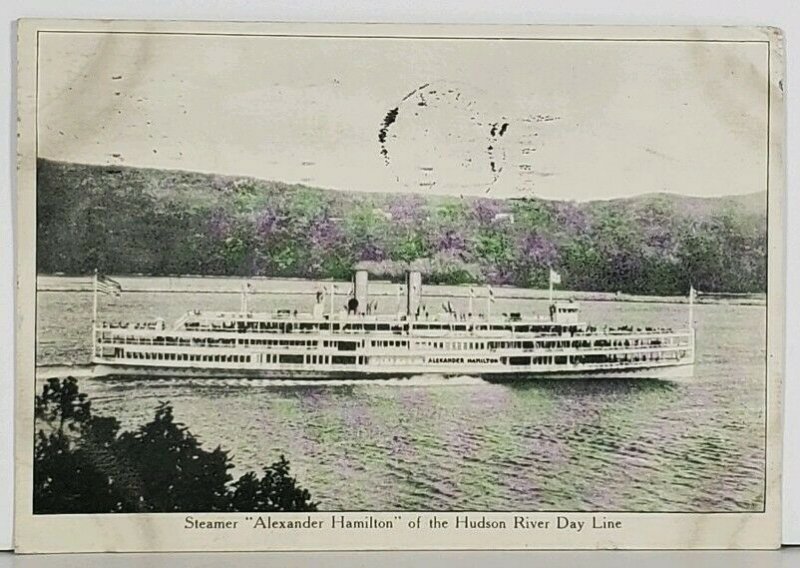 Steamer Alexander Hamilton of the Hudson River Day Line Postcard J20