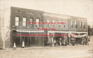 MN, Blooming Prairie, Minnesota, RPPC, West Main Street, Business Section, Photo