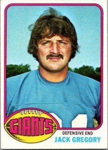 1976 Topps Football Card Jack Gregory New York Giants sk4382