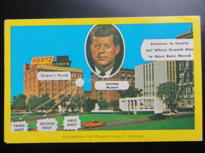 USA: Dallas Texas, President Kennedy's Assassination Site c1964 Pub by G.A.C. Co 