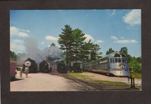 MA Edaville Railroad Train Carver Cape Cod B&M Engine Massachusetts Postcard