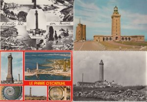 LIGHTHOUSES PHARES FRANCE 74 Vintage Postcards Mostly pre-1980 (L5526)