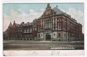 Deutsche Haus German Hall Indianapolis IN 1907 postcard