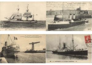 PAQUEBOTS SHIPPING SHIPS NAVY Mostly France 116 CPA