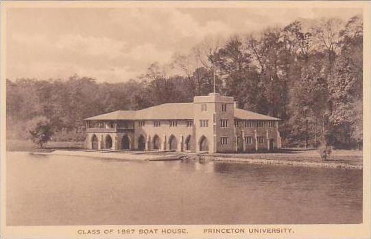 New Jersey Princeton Class Of 1887 Boat House Princeton University Albertype