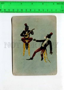 298870 African American circus tightrope walker FENCING mandolin ADVERTISING