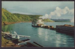 Barge,Kuskokwim River,Alaska Postcard